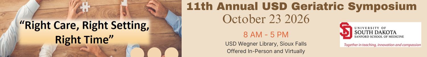 11th Annual USD Geriatric Symposium Banner
